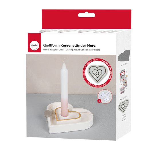 Silicone casting mould "Candle holder" incl. insert