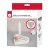 Silicone casting mould "Candle holder" incl. insert Heart