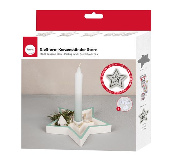 Silicone casting mould "Candle holder" incl. insert