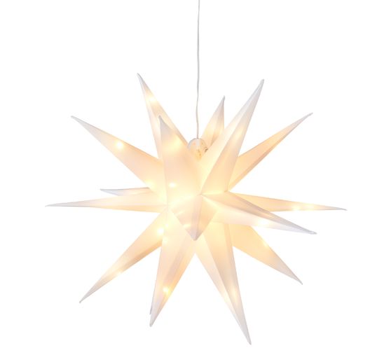 Gwiazda zewnętrzna VBS z oświetleniem LED, biała