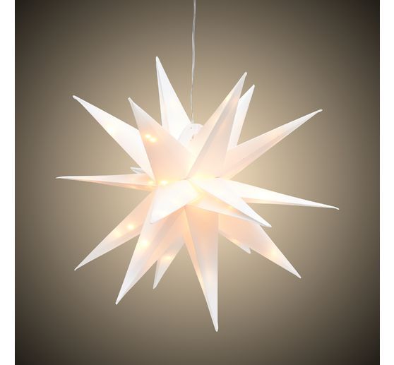 Gwiazda zewnętrzna VBS z oświetleniem LED, biała