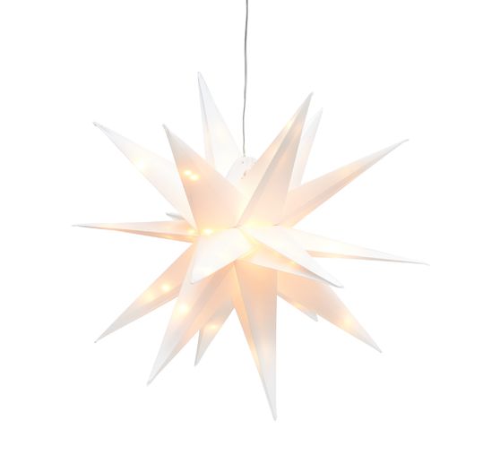 Gwiazda zewnętrzna VBS z oświetleniem LED, biała