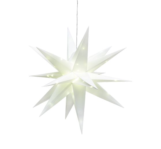 Gwiazda zewnętrzna VBS z oświetleniem LED, biała