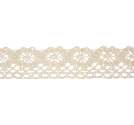 Wstążka koronkowa VBS "Kremowa"