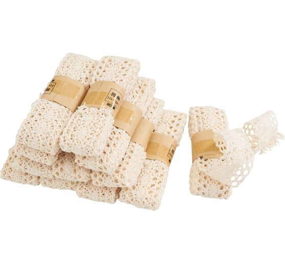 Wstążka koronkowa VBS "Kremowa"