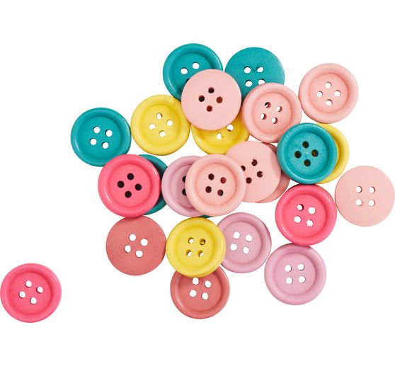 VBS Wooden buttons "Pastel mix"