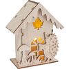 VBS Wooden building kit "Autumn house", incl. LEDs Hedgehog