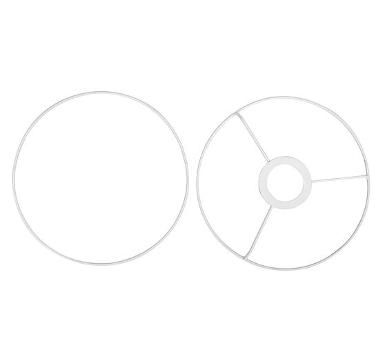 Pierścienie do lamp VBS, białe, Ø 40 cm