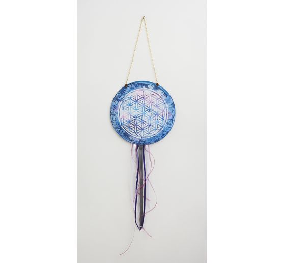 Okrągły obraz okienny z jedwabiu, Ø 25 cm