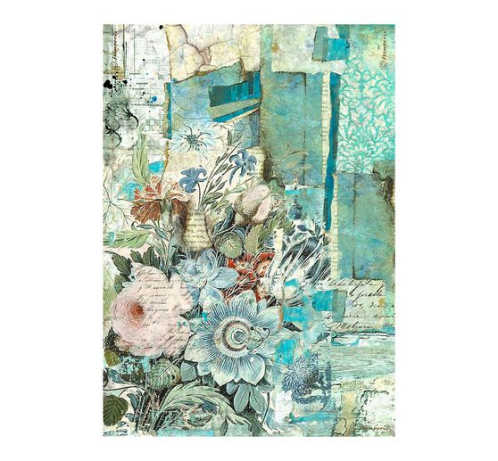 Motif straw silk "Wonderland"