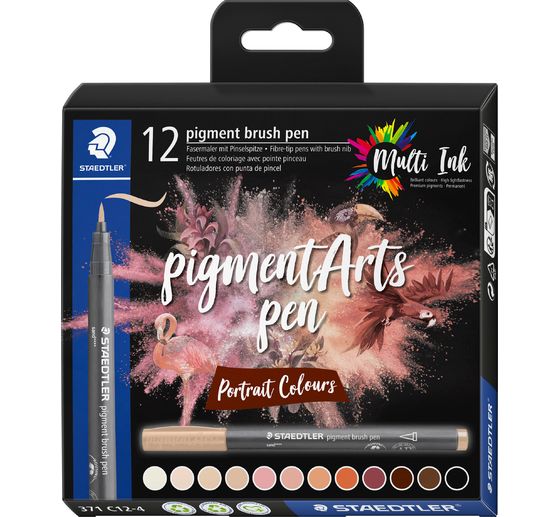 Pisak pigmentowy STAEDTLER, zestaw 12 sztuk