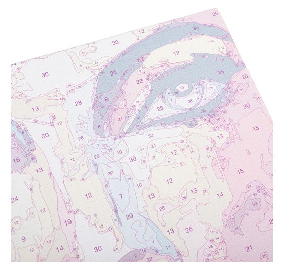 Malowanie po numerach na blejtramie, 30 x 30 cm