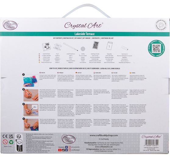 Diamond Painting "Crystal Art Kit", 40 x 50 cm