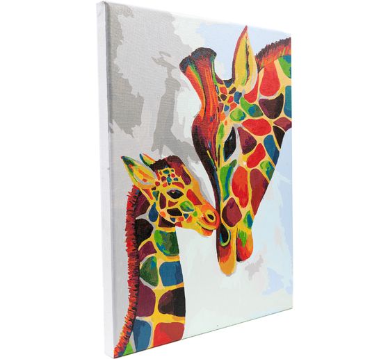 Painting by numbers on stretched canvas, 30 x 40 cm