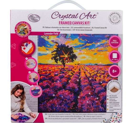 Diamond Painting "Crystal Art Kit", 30 x 30 cm