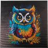 Diamond Painting "Crystal Art Kit", 30 x 30 cm Owl