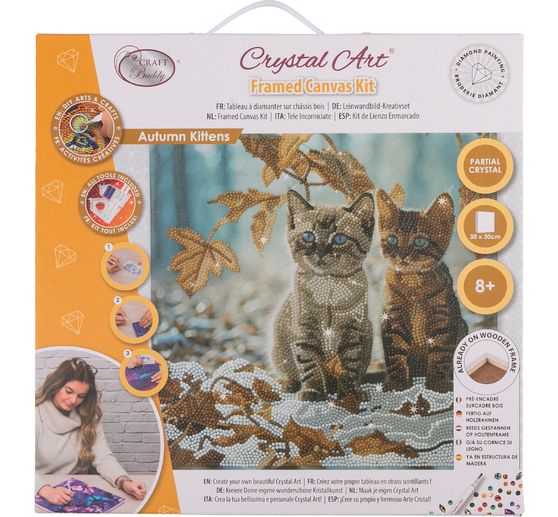 Diamond Painting "Crystal Art Kit", 30 x 30 cm