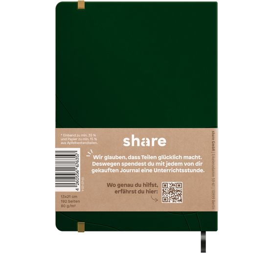 share notebook A5, dot chequered