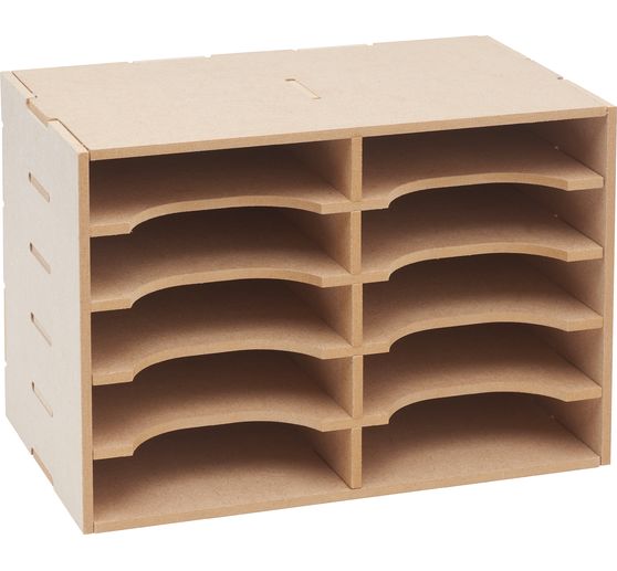 Flexio "Pudełko na poduszki do stempli", 10 przegródek