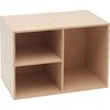 Flexio "Shelf box" Basic Box - 2 small, 1 large compartment