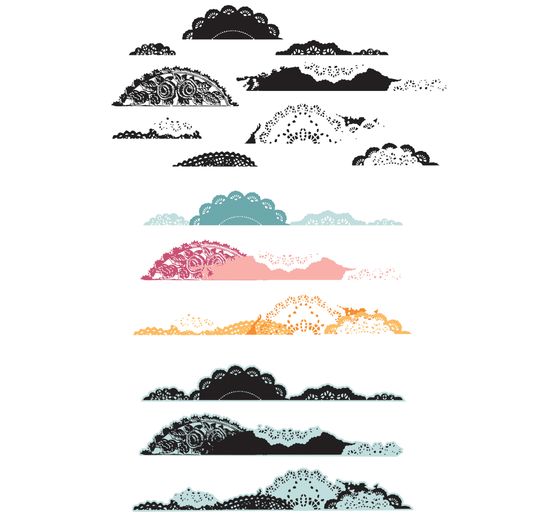 Szablon do wykrojników Sizzix Framelits i stemple Clear Stamps firmy 49 and Market