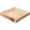 VBS Decorative tray with bark Square
