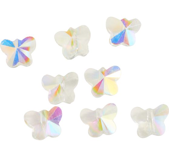 Glass cut beads butterflies