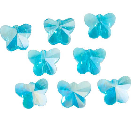 Glass cut beads butterflies