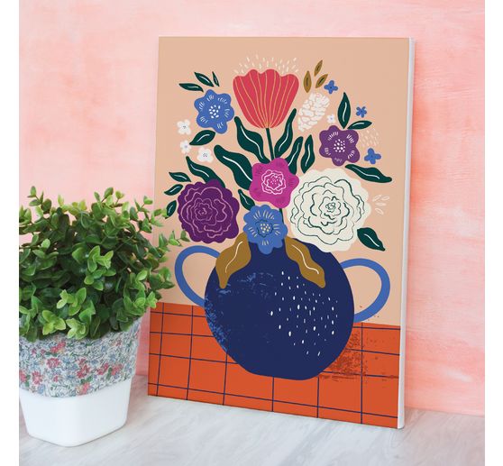 Malowanie po numerach, blejtram