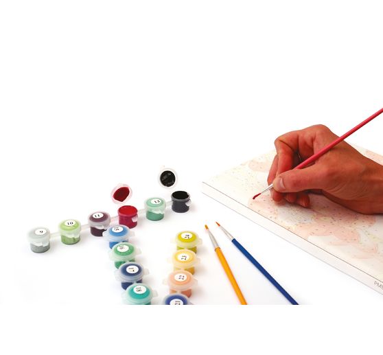 Malowanie po numerach, blejtram