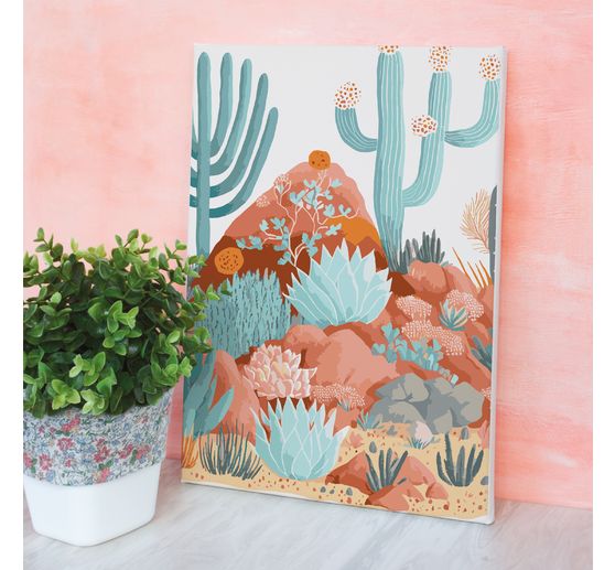 Malowanie po numerach, blejtram