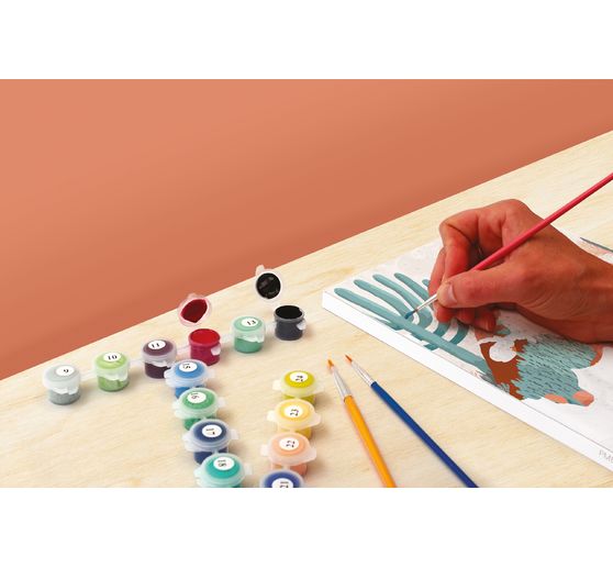 Malowanie po numerach, blejtram