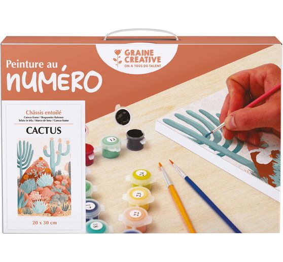 Malowanie po numerach, blejtram