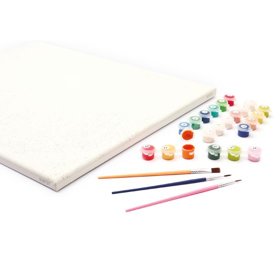 Malowanie po numerach, blejtram