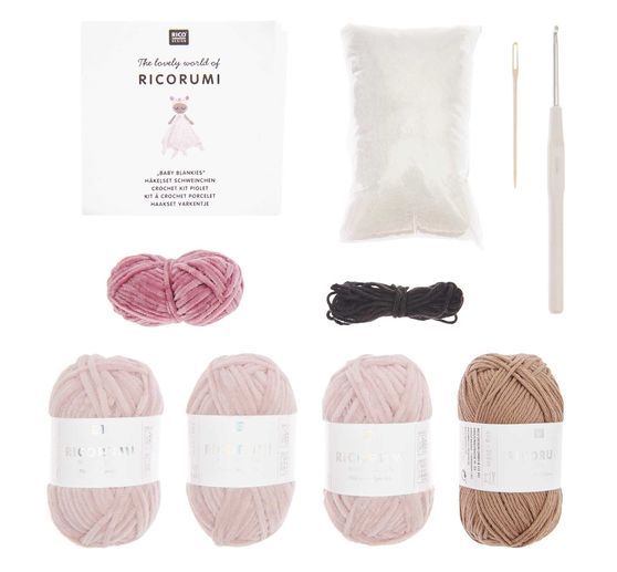 Rico Design Ricorumi zestaw do szydełkowania "Baby Blankies"