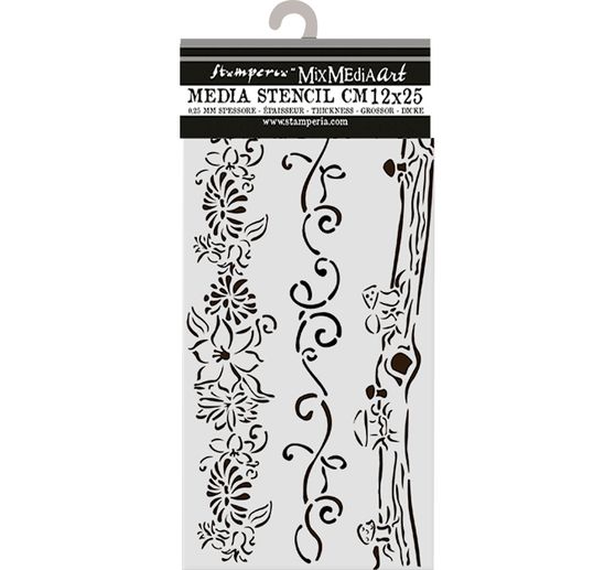 Stencil "Hidden Grove", 12 x 25 cm