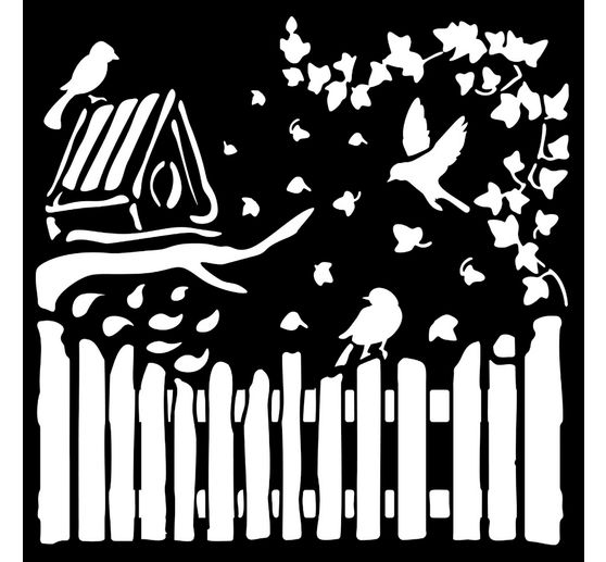 Szablon "House of Roses", 18 x 18 cm