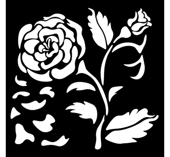 Szablon "House of Roses", 12 x 12 cm