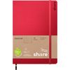 share notebook A5, dot chequered Red