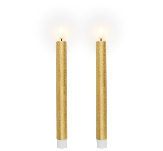 LED real wax candle with timer 6/18 hrs.