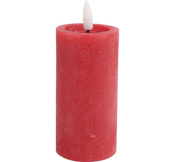 LED real wax candle "10 x 5 cm", with timer 6/18 hrs.