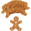 Gingerbread men made from felting Light brown