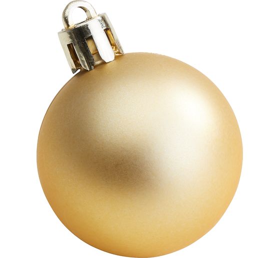 Plastikowe bombki choinkowe, 10 sztuk, Ø 4,4 cm