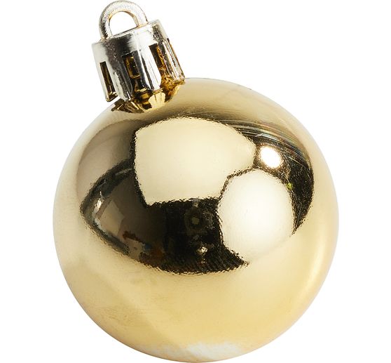 Plastikowe bombki choinkowe, 10 sztuk, Ø 4,4 cm