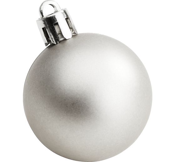 Plastikowe bombki choinkowe, 10 sztuk, Ø 4,4 cm
