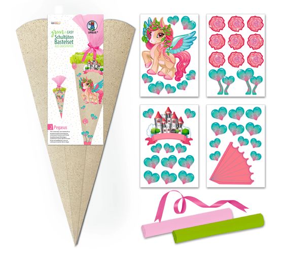 School gift bags craft kit "Green & Easy"