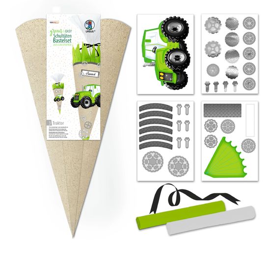 School gift bags craft kit "Green & Easy"