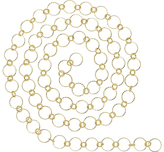 Link chain rings embossed