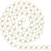 Link chain rings embossed Gold