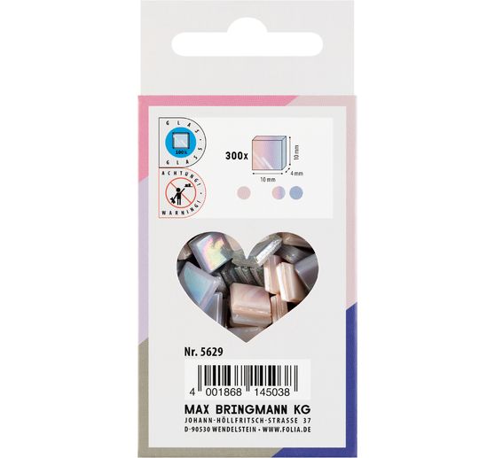 Mieszanka szklanych kamyków mozaikowych, różne kolory